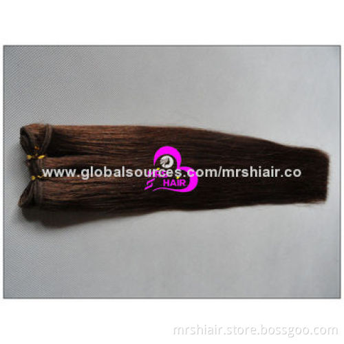 20-inch Brown Indian Remy Hair Weaves